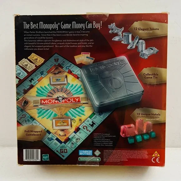 Vintage Monopoly Seventieth 70th‎ Anniversary Edition Tin 2005 Board Game New